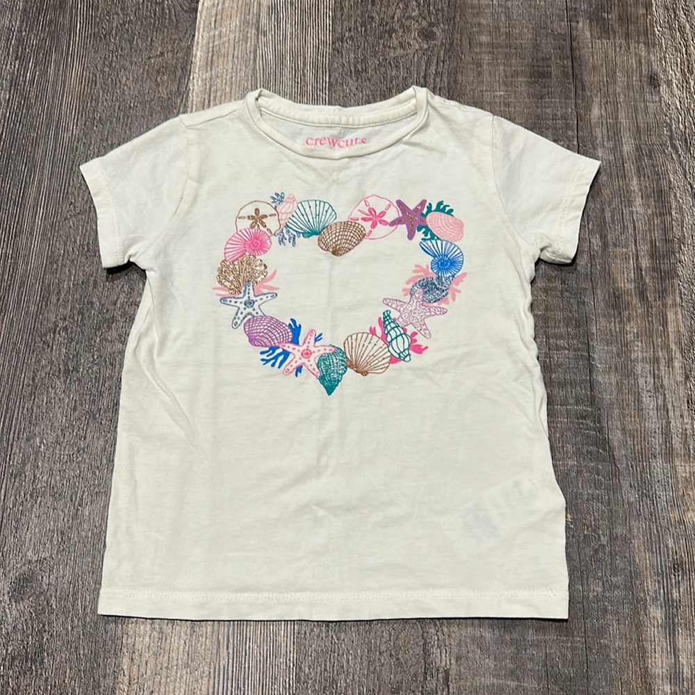 Little Girls’ Jcrew Crewcuts Seashell T-Shirt - 3